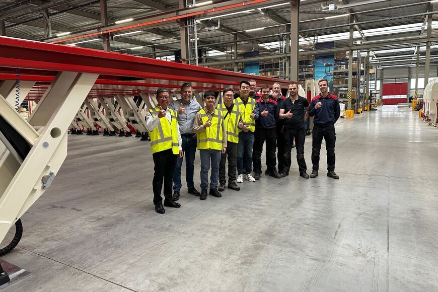 Stertil-Koni SKYLIFT's FAT Test factory Kootstertille the Netherlands