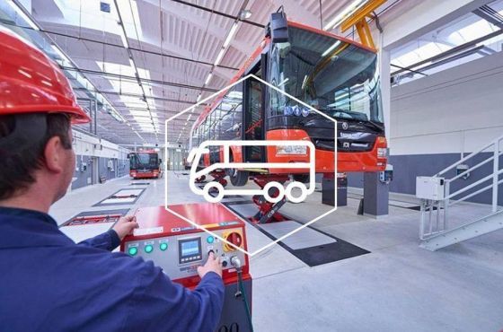 Stertil-Koni hefbruggen voor bussen