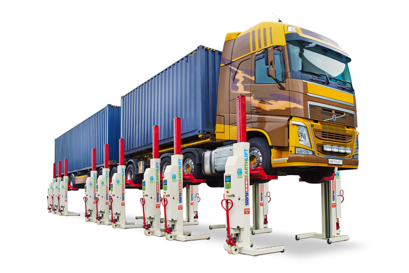 Set van 16 mobiele hefkolommen Stertil-Koni