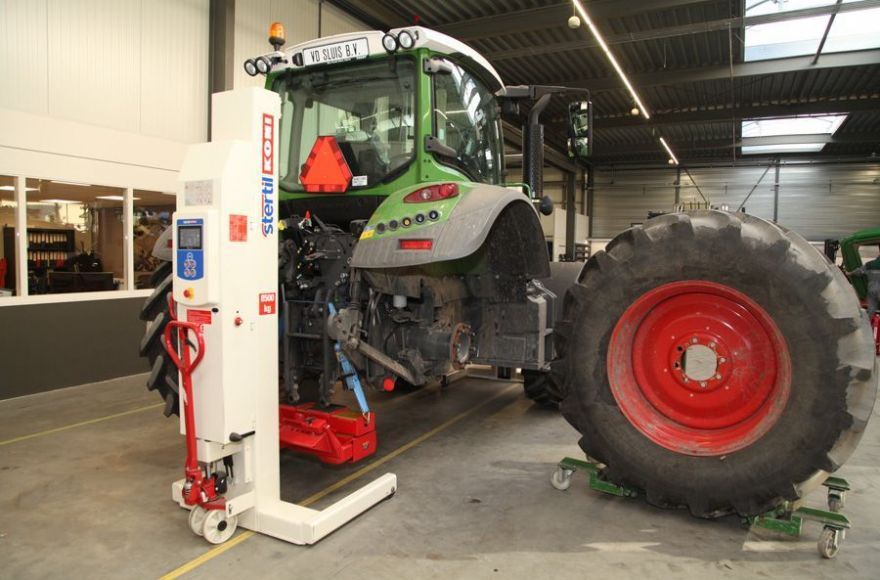 Wiel dolly voor grote diameters wielen 